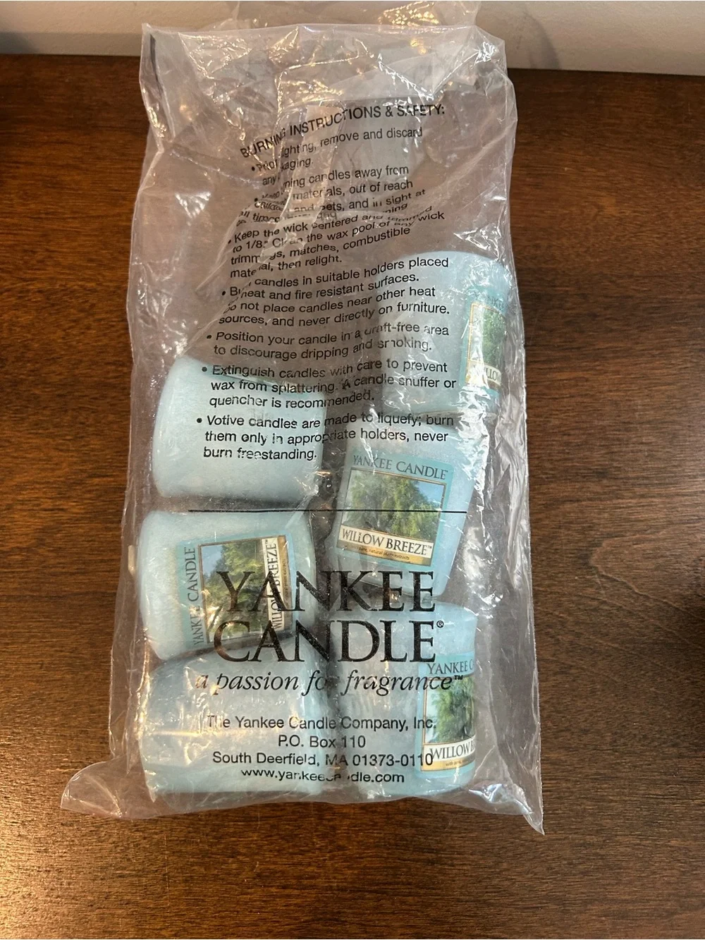 Lot of 6 “Willow Breeze” Scent Votive Candles by Yankee Candles are New & Sealed